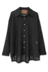 【RESTOCK】SUMMER KNIT SPIRAL BUTTON SHIRT -BLACK-